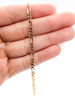 14k Yellow Gold Figaro Bracelet