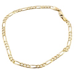 14k Yellow Gold Figaro Bracelet