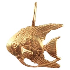 14K Yellow Gold Fish Charm #17929