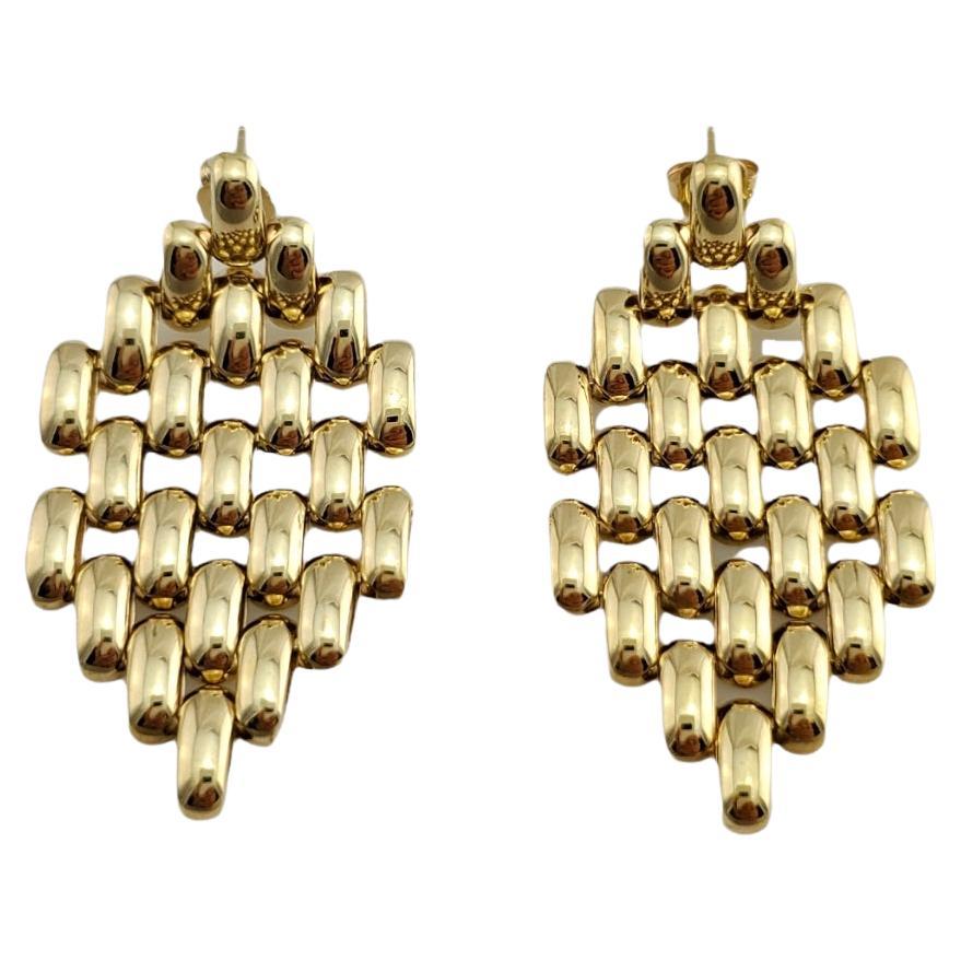 Yellow Semi-Precious Stone Dangler Earrings