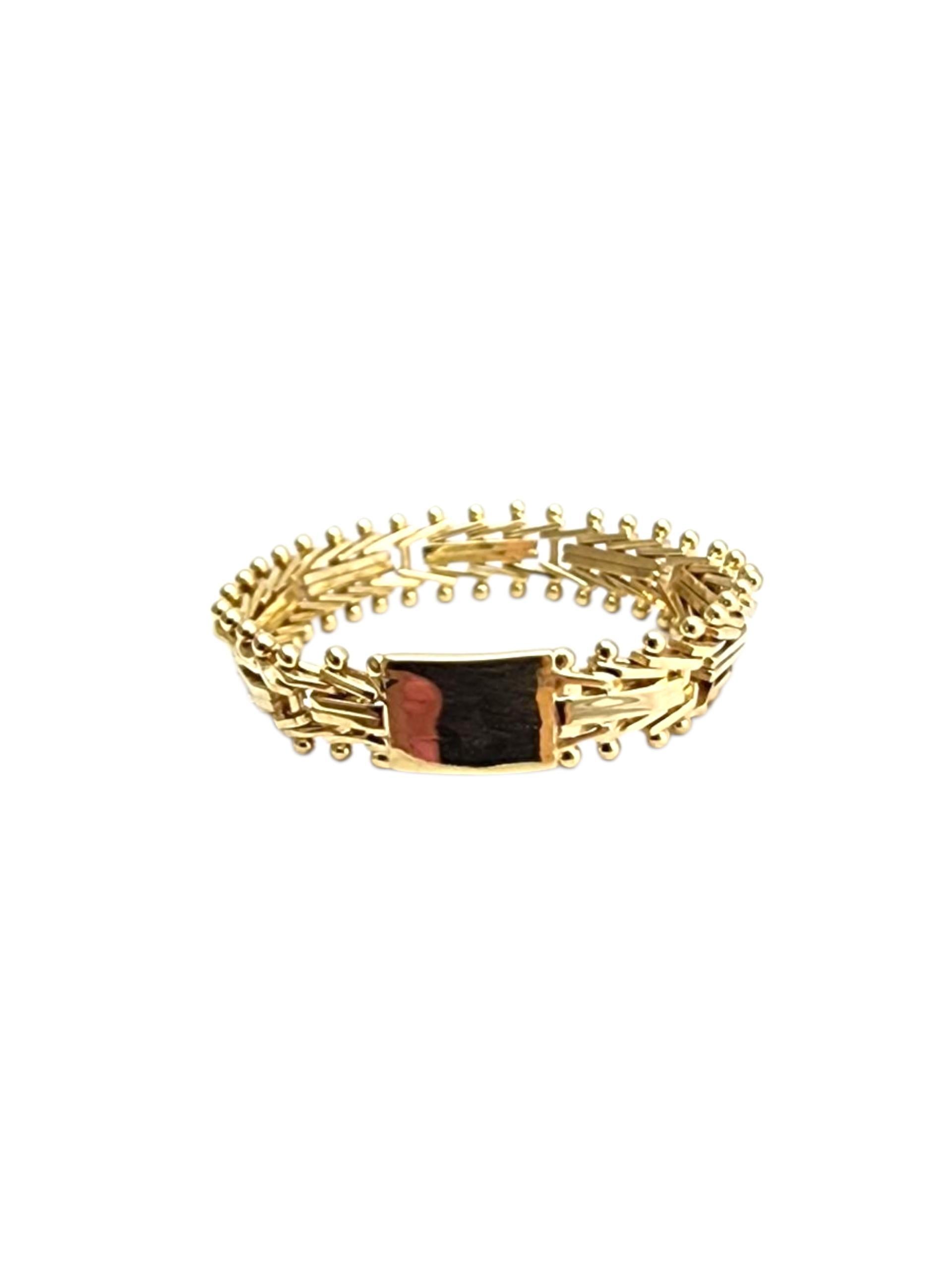 14K Gelbgold Flexible Ring Größe 9,5 #22761 im Angebot