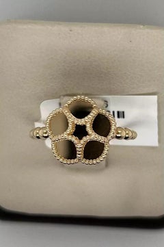 14K Yellow Gold Flower Ring