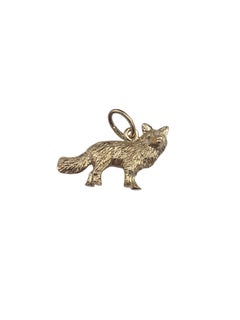 14K Yellow Gold Fox Charm #24868