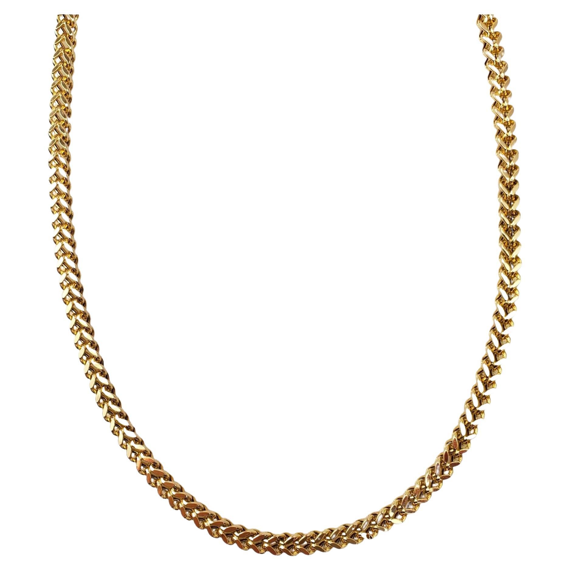 14K Yellow Gold Franco Chain Necklace #16593