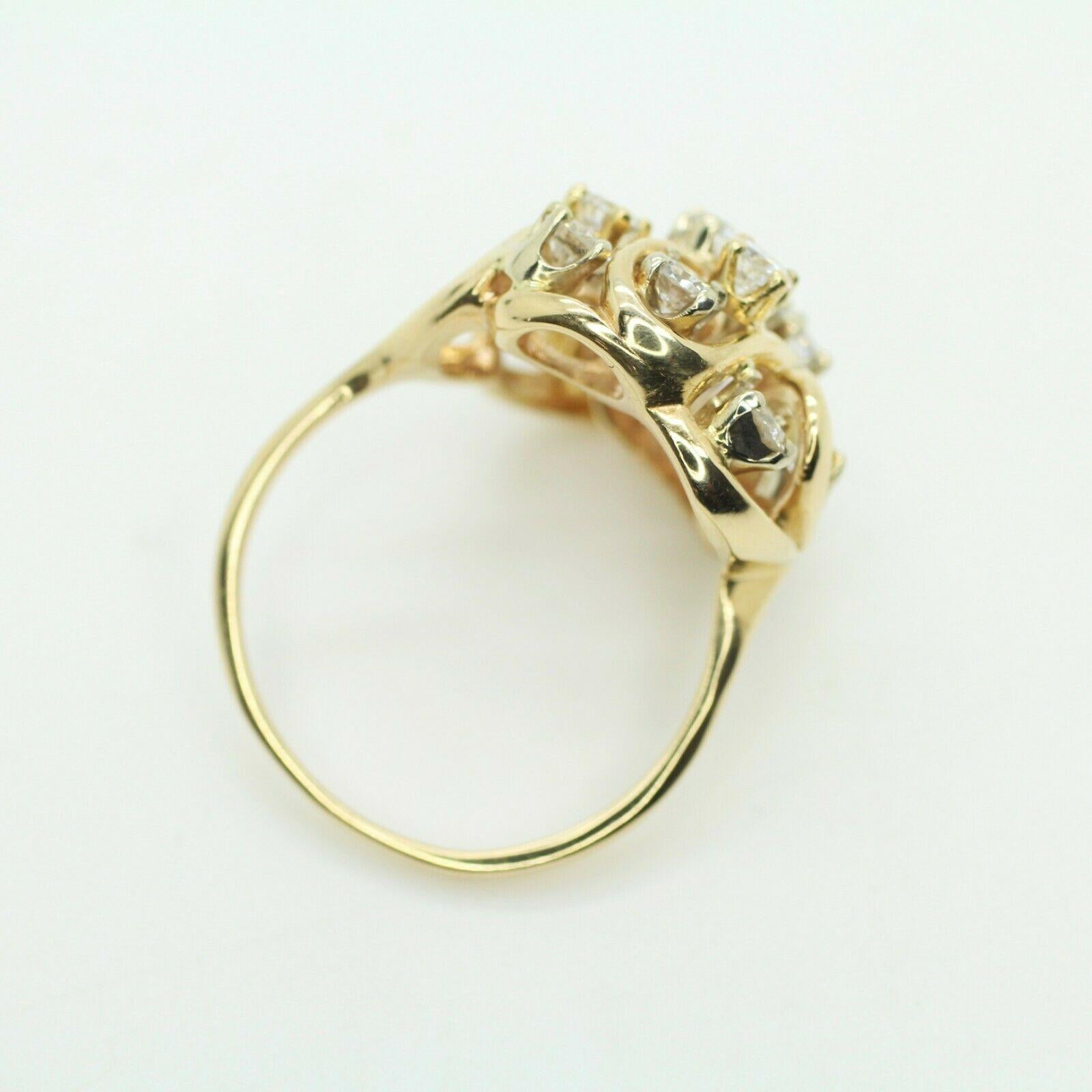Yellow gold cocktail ring unlike other! This oval ring is decorated with 12 sparkling round cut SI1-SI2 diamonds. If you prefer it in white gold, please let us know.
Specifications:
    main stone:DIAMOND
    SIDE STONES:11 PCS ROUND CUT DIAMONDS 
 