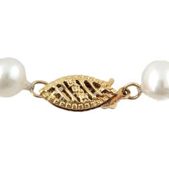14K Yellow Gold Freshwater Pearl Bracelet #13587