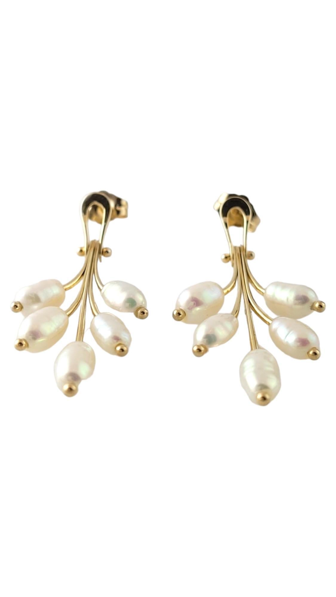 14K Yellow Gold Freshwater Pearl Dangle Earrings

These stunning 14K gold dangle earrings have 10 beautiful freshwater pearls that give a gorgeous look!

Pearls: approximately 6.16mm X 4.12mm

Size: 38.9mm X 16.6mm X 4.2mm

Weight: 2.5 dwt/ 3.8