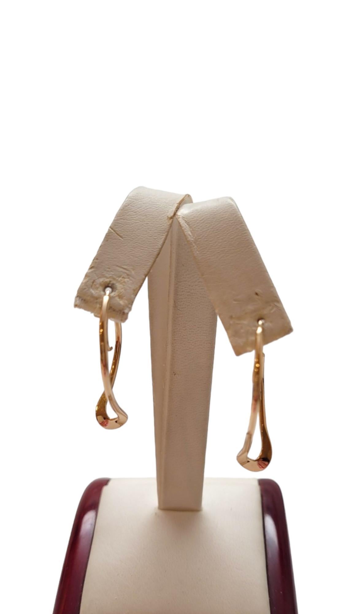 14K Yellow Gold Geometric Threader Earrings #18337 3