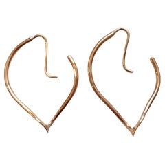 14K Yellow Gold Geometric Threader Earrings #18337