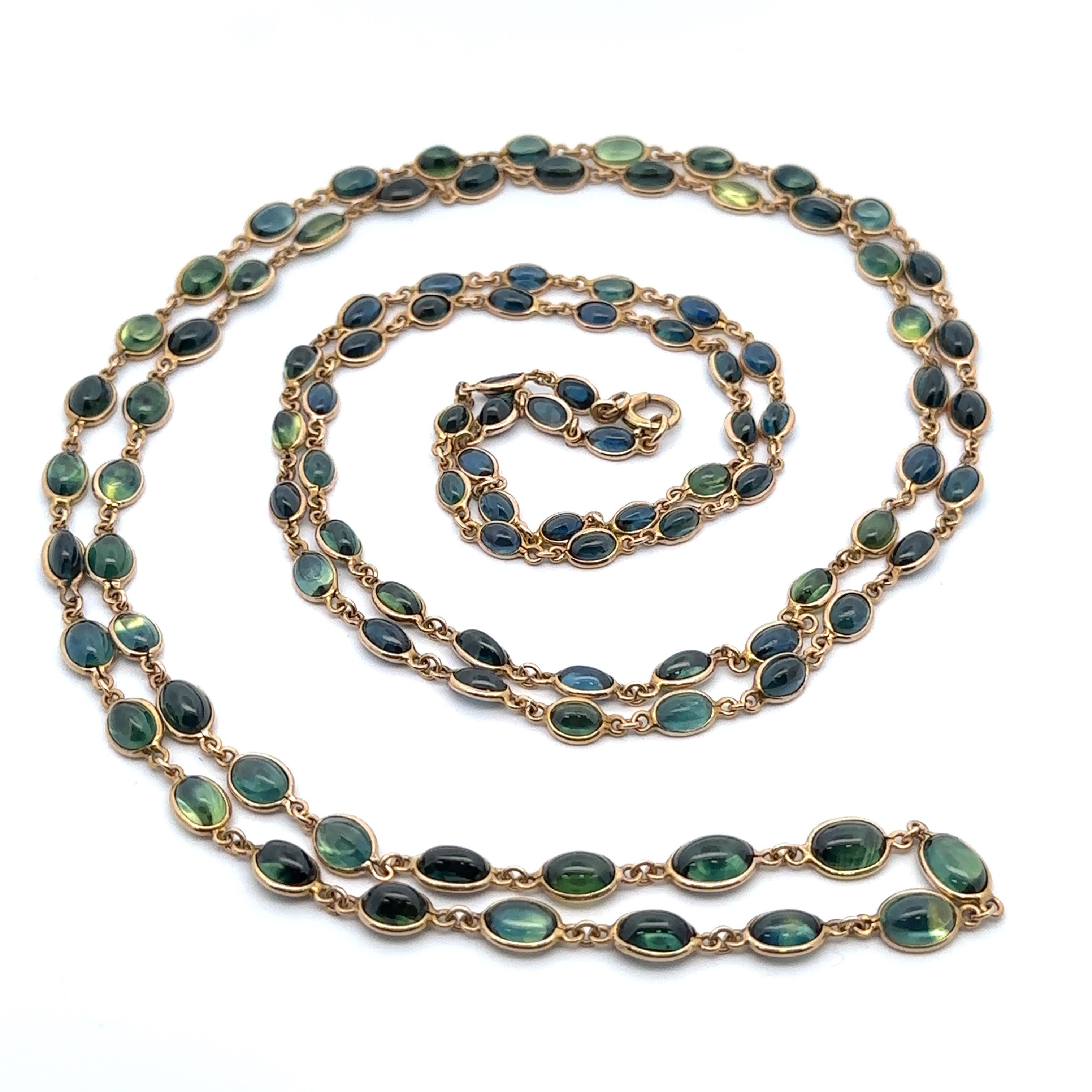 Taille cabochon Collier de 46