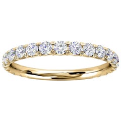 14K Yellow Gold Gia French Pave Diamond Ring '1/2 Ct. tw'