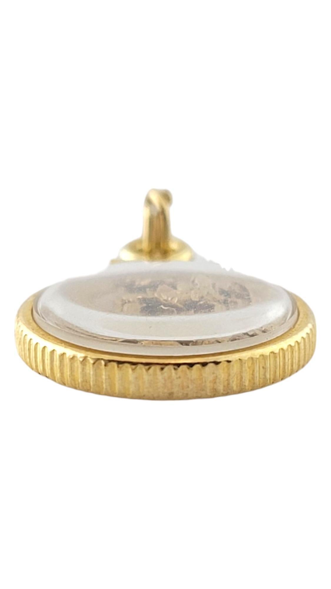 14 Karat Gelbgold Glas-Anhänger mit Goldflakes #16944 im Zustand „Gut“ in Washington Depot, CT