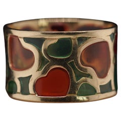 14k Yellow Gold Gold Plaque a Jour Ring