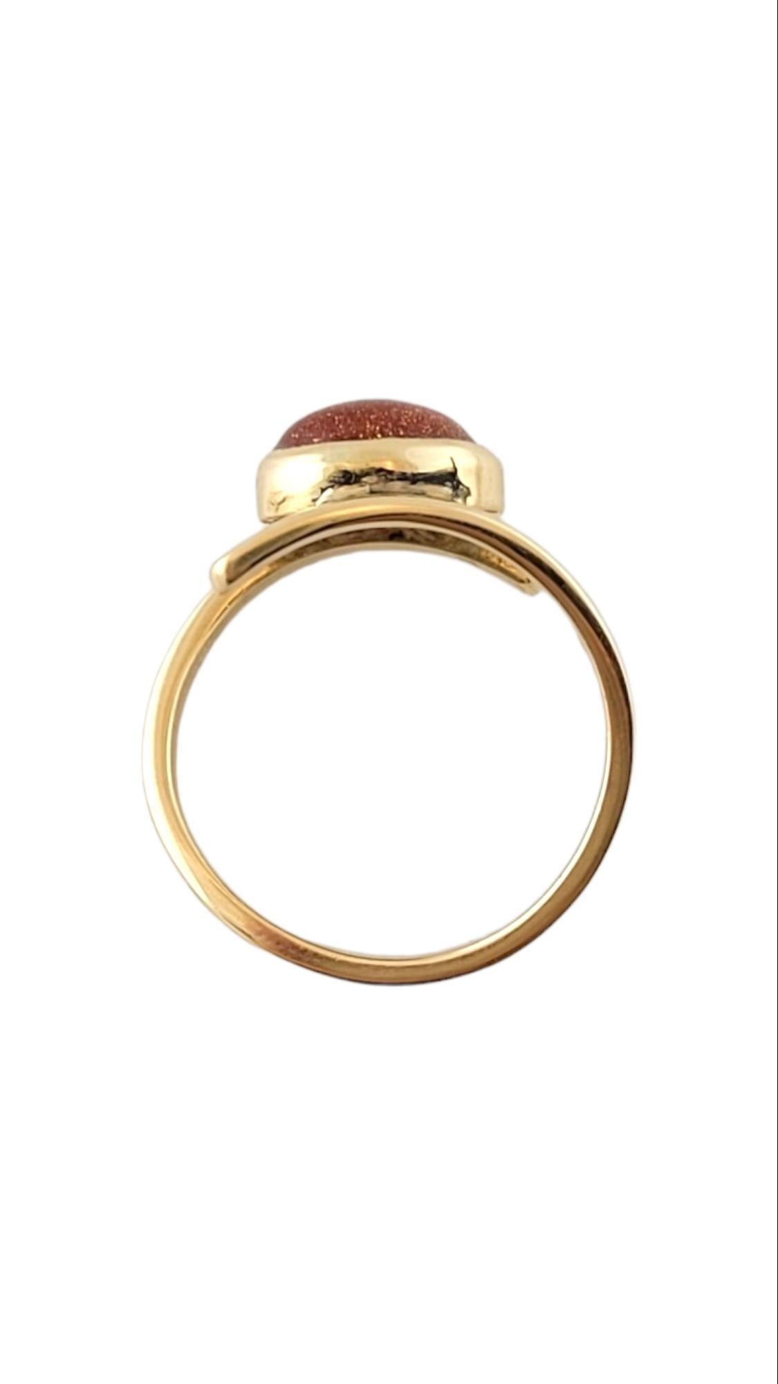 14K Yellow Gold Gold Stone Ring Size 5.5 #15196 For Sale 1