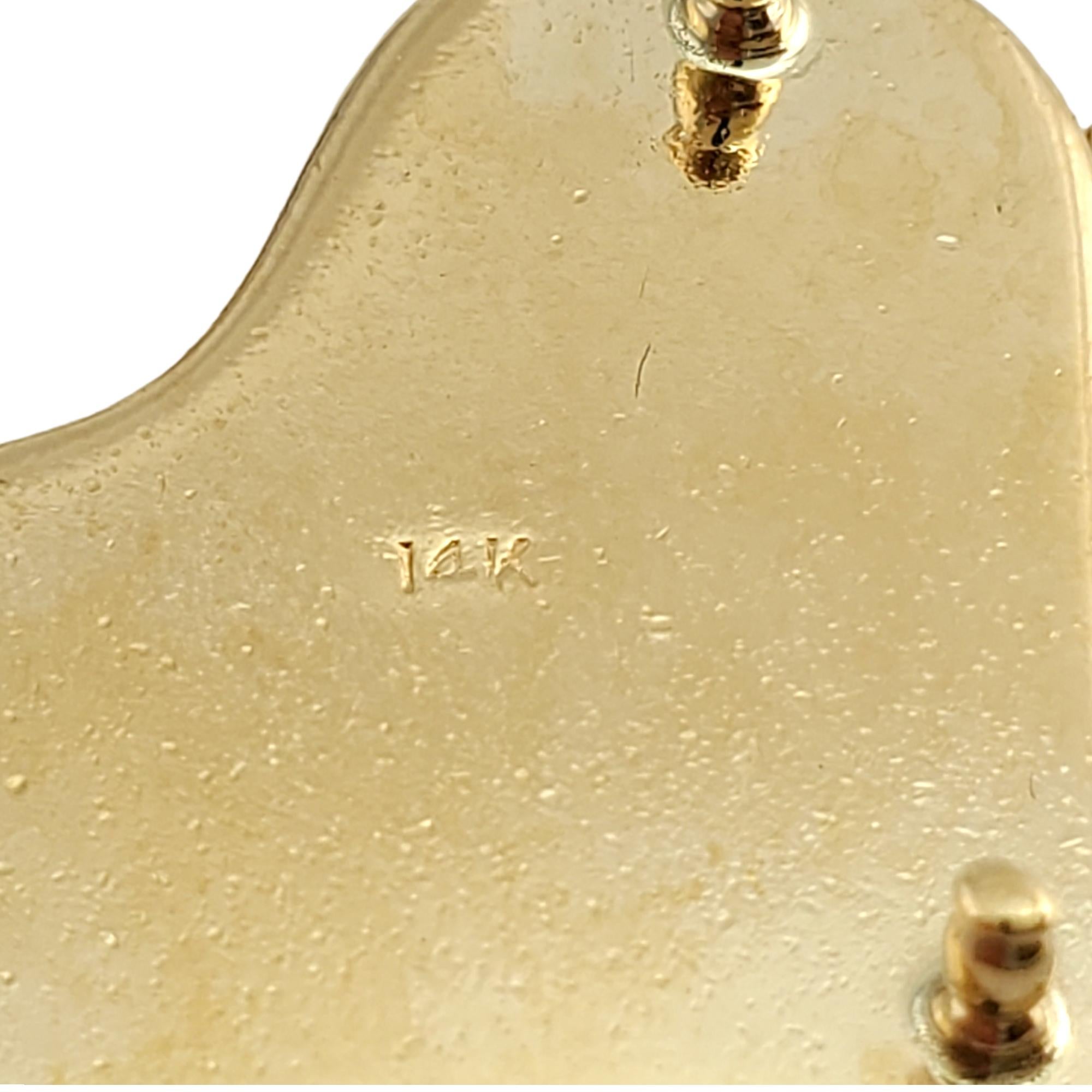 Women's or Men's 14K Yellow Gold Grand Piano Charm