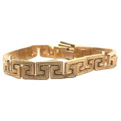 Bracciale A Link con chiavi greche in oro giallo 14K