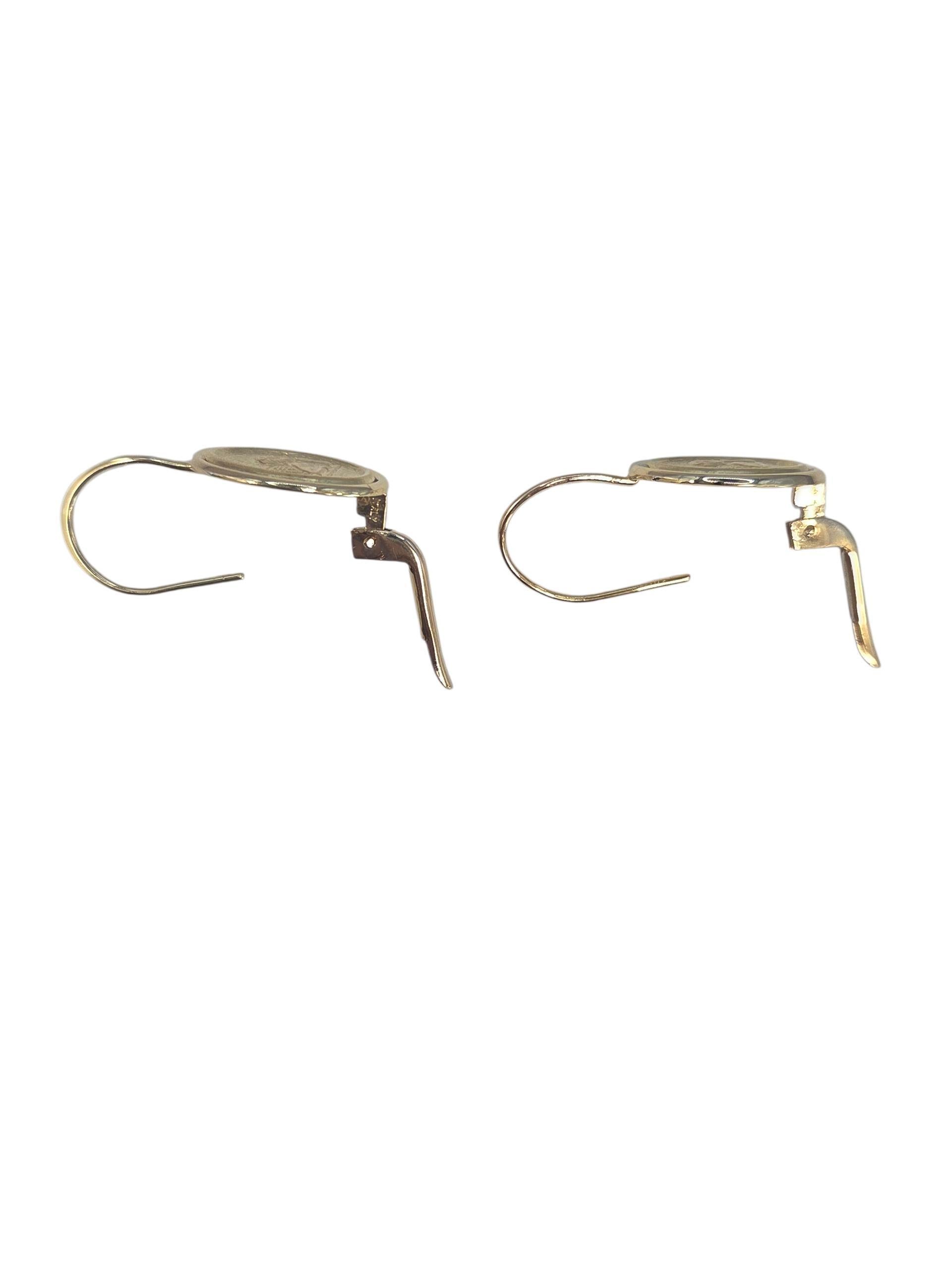 Orecchini Angelo Custode in oro giallo 14K #23533 in vendita 1