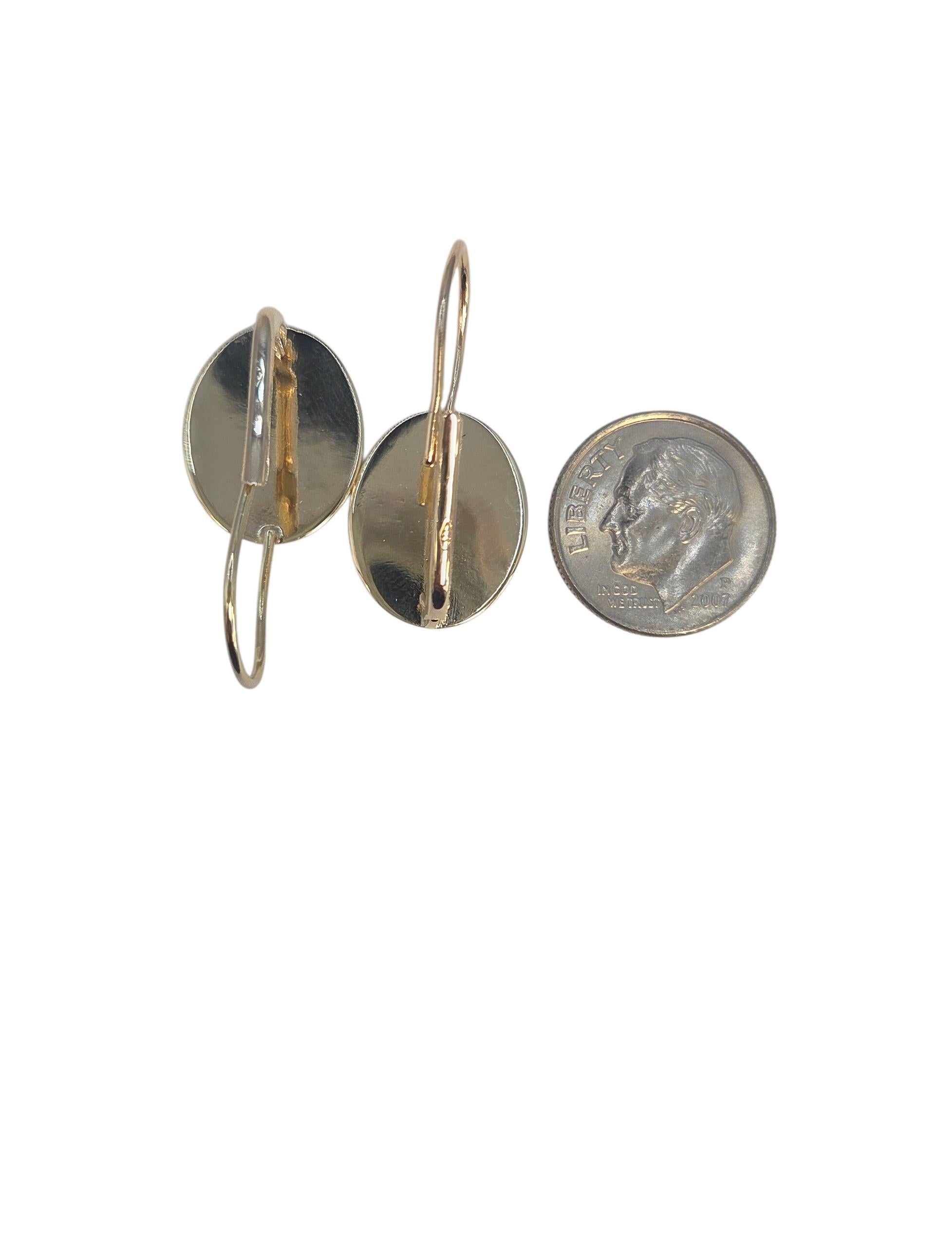 Orecchini Angelo Custode in oro giallo 14K #23533 in vendita 2