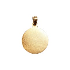 14K Yellow Gold Guardian Angel Pendant #17881