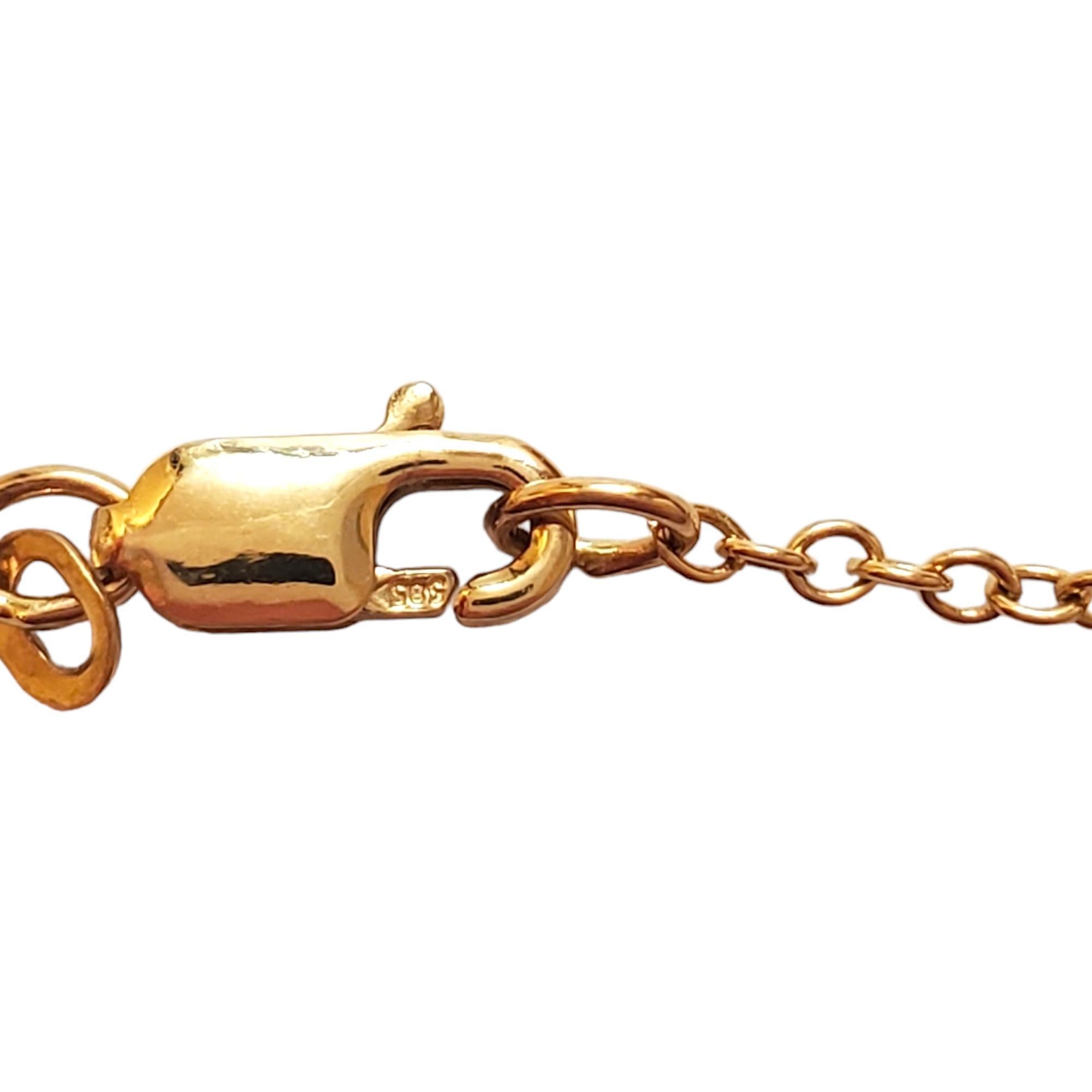 14K Yellow Gold Guardian Angel Protection Necklace #18027 In Good Condition For Sale In Washington Depot, CT