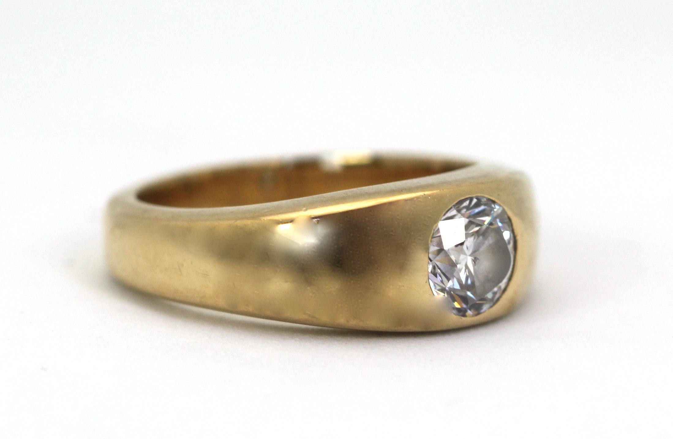 14K Yellow Gold Solitaire Ring 2