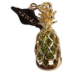 14K Yellow Gold Hawaii Pineapple Charm #25463