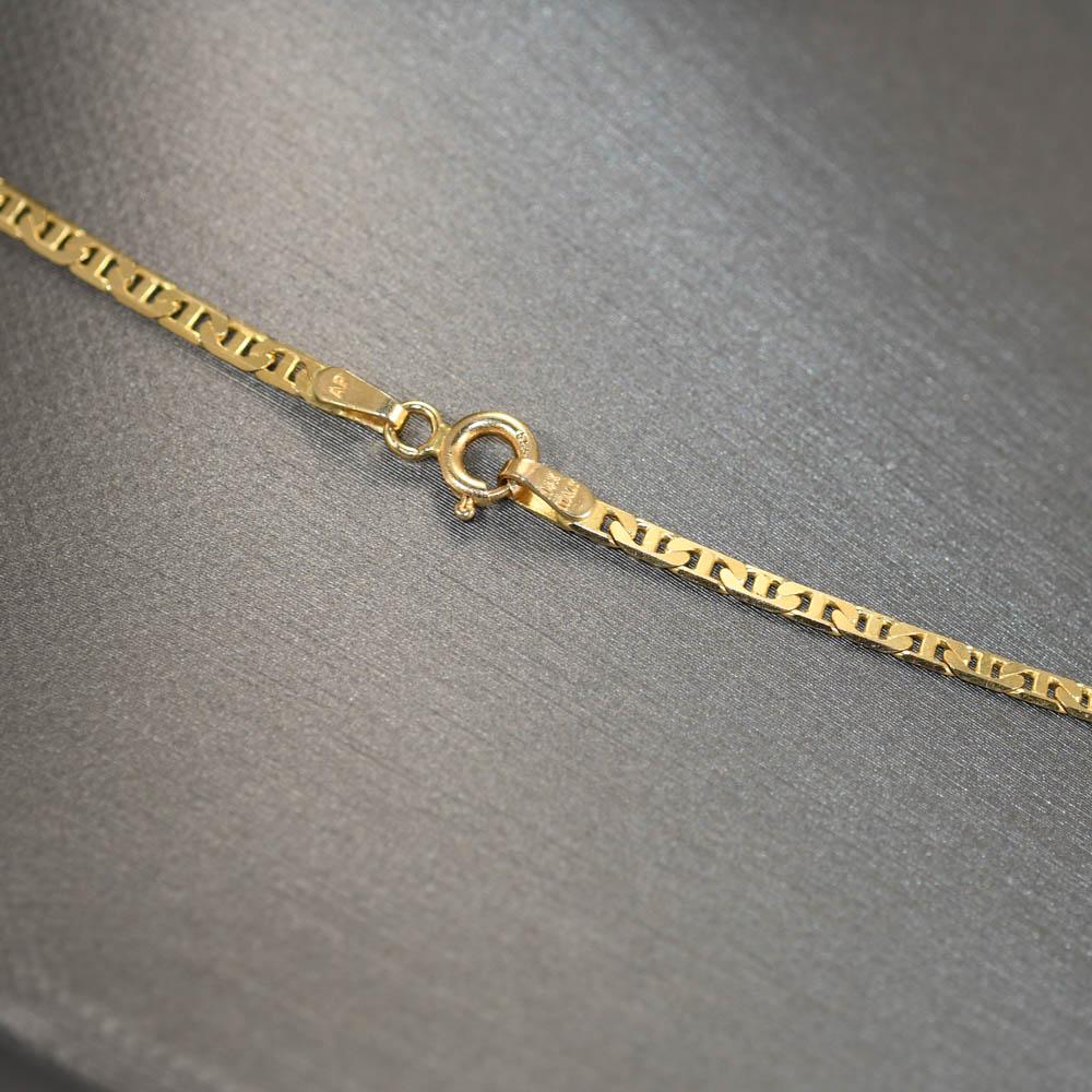 14K Gelbgold Herz-Diamant-Anhänger-Halskette, 9,8 Karat im Angebot 3