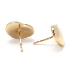 14k Yellow Gold Heart Earrings, Stud Earrings, Dainty and Lovely