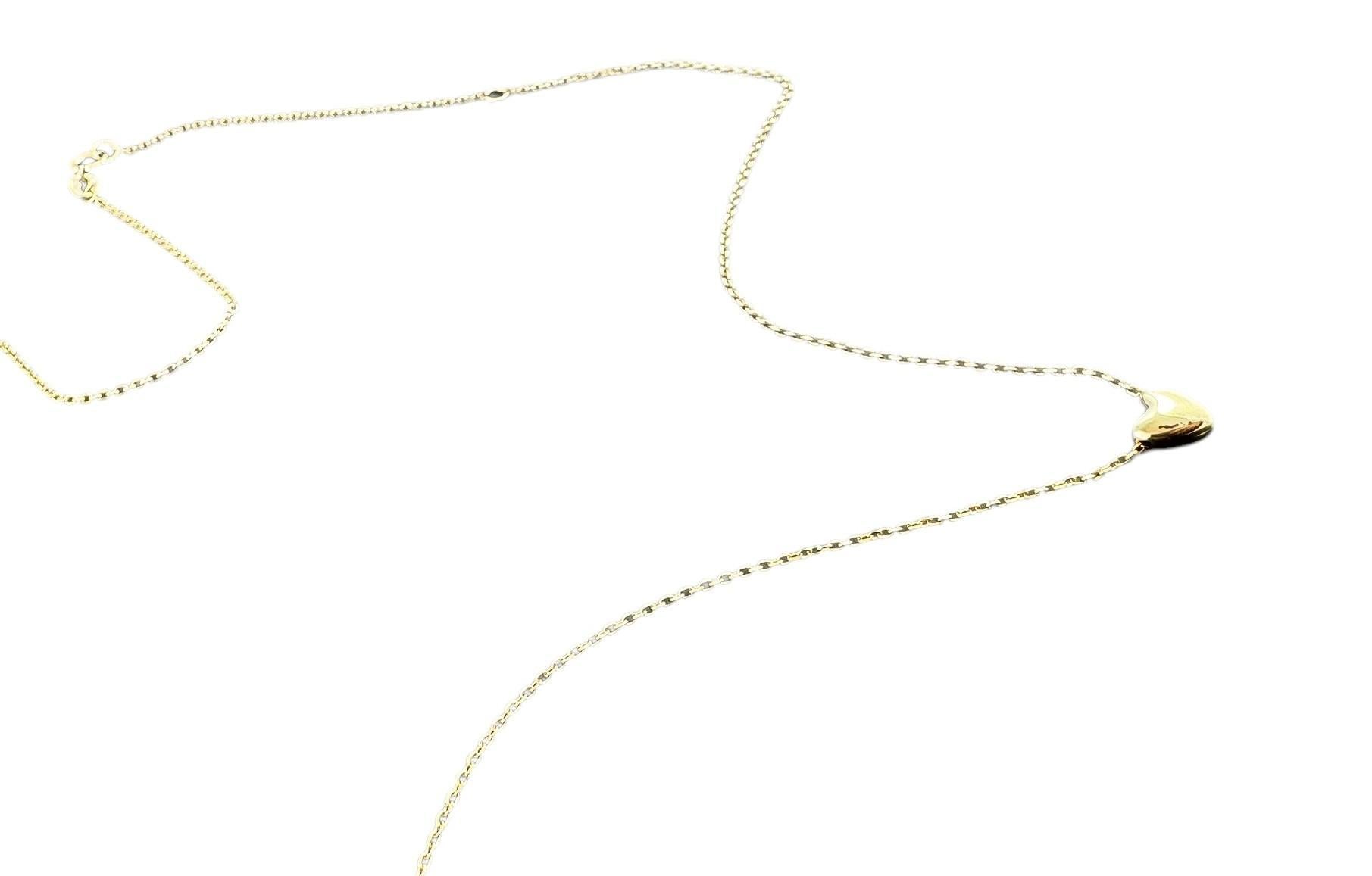 Women's 14K Yellow Gold Heart Pendant Necklace #21075