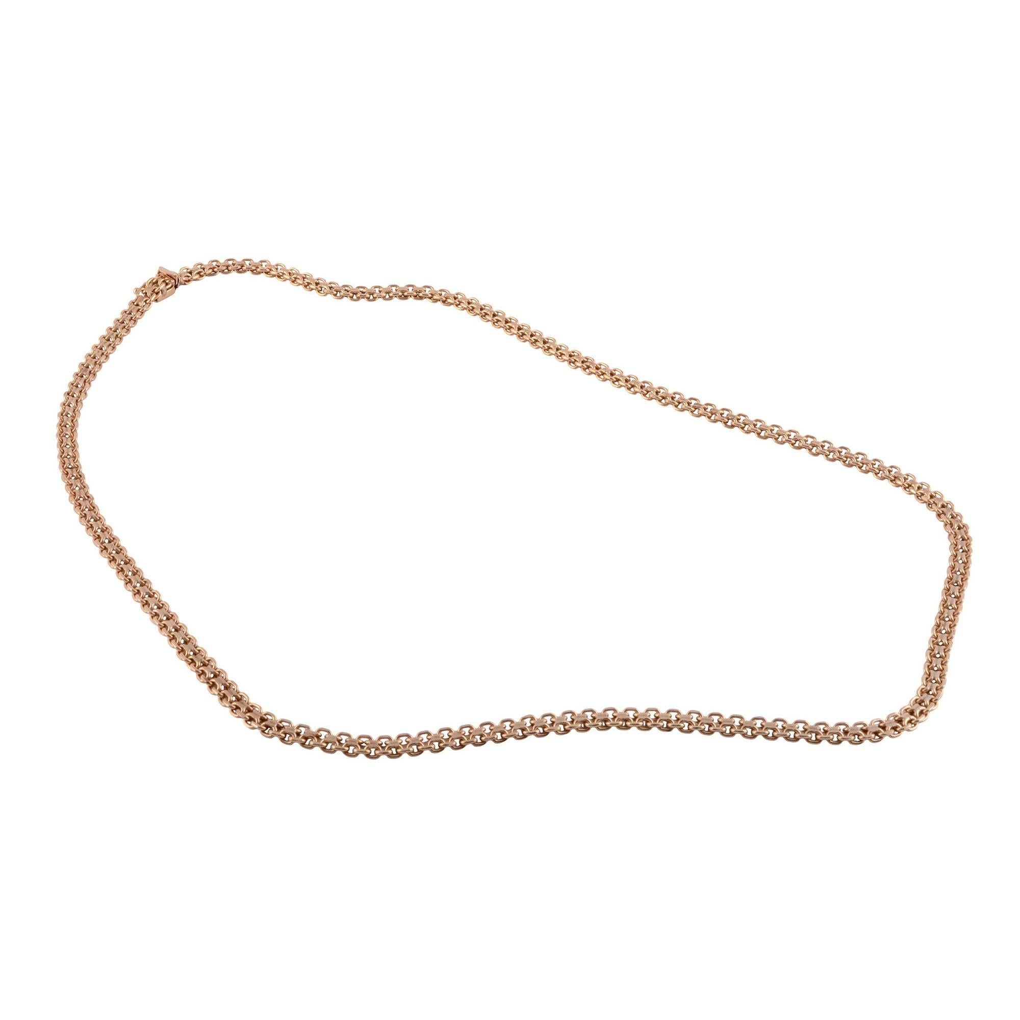 Estate 14K yellow gold heavy chain. This heavy chain with interesting links is crafted in 14 karat yellow gold. The 14K chain weighs 35 grams. [KIMH 525]
 
Dimensions
 
22.5″L x 5.15mm W