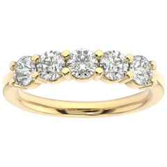 14K Yellow Gold Helena 5-Stone Diamond Ring '1 Ct. tw'