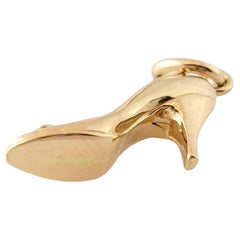 Vintage 14K Yellow Gold High Heel Charm #15022