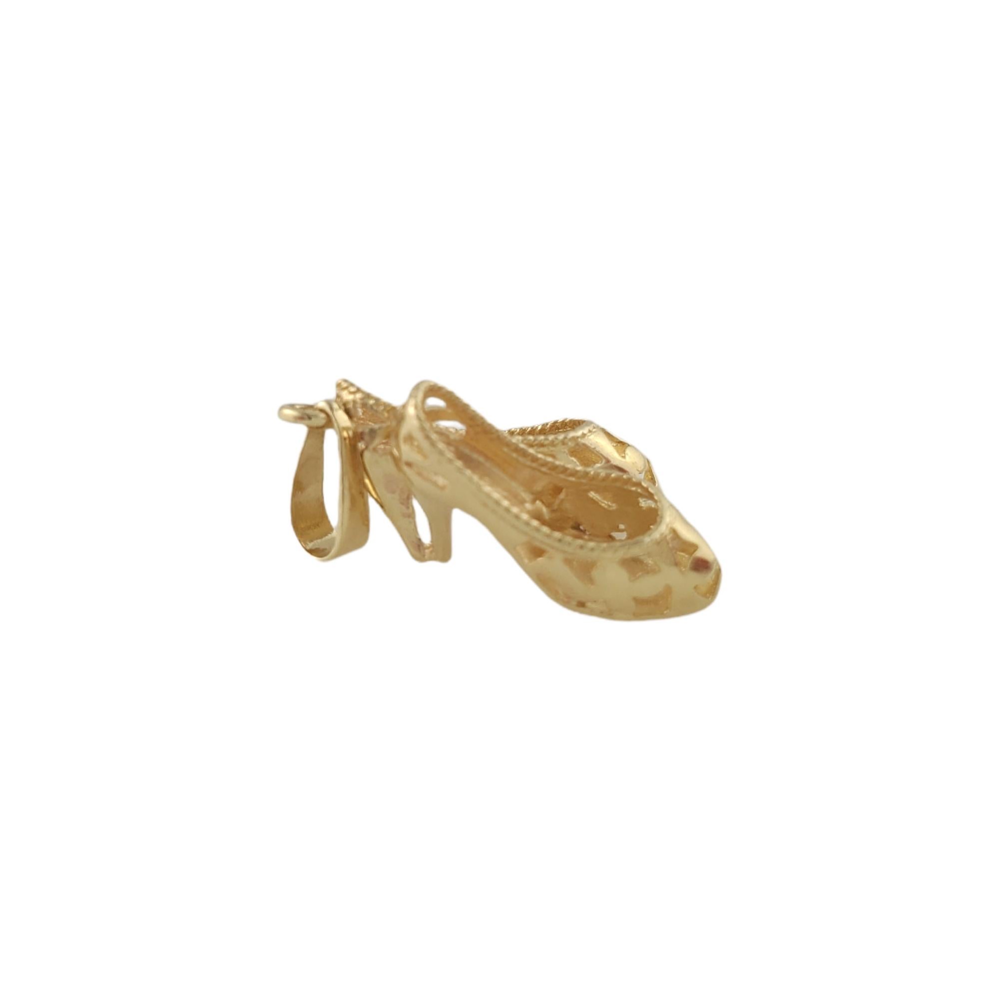 14K Yellow Gold High Heels Charm In Good Condition In Washington Depot, CT