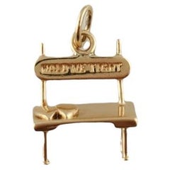 Used 14K Yellow Gold "Hold Me Tight" Bench Charm