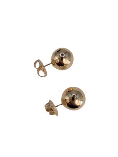 Boucles d'oreilles boules creuses 12mm en or jaune 14k #23213