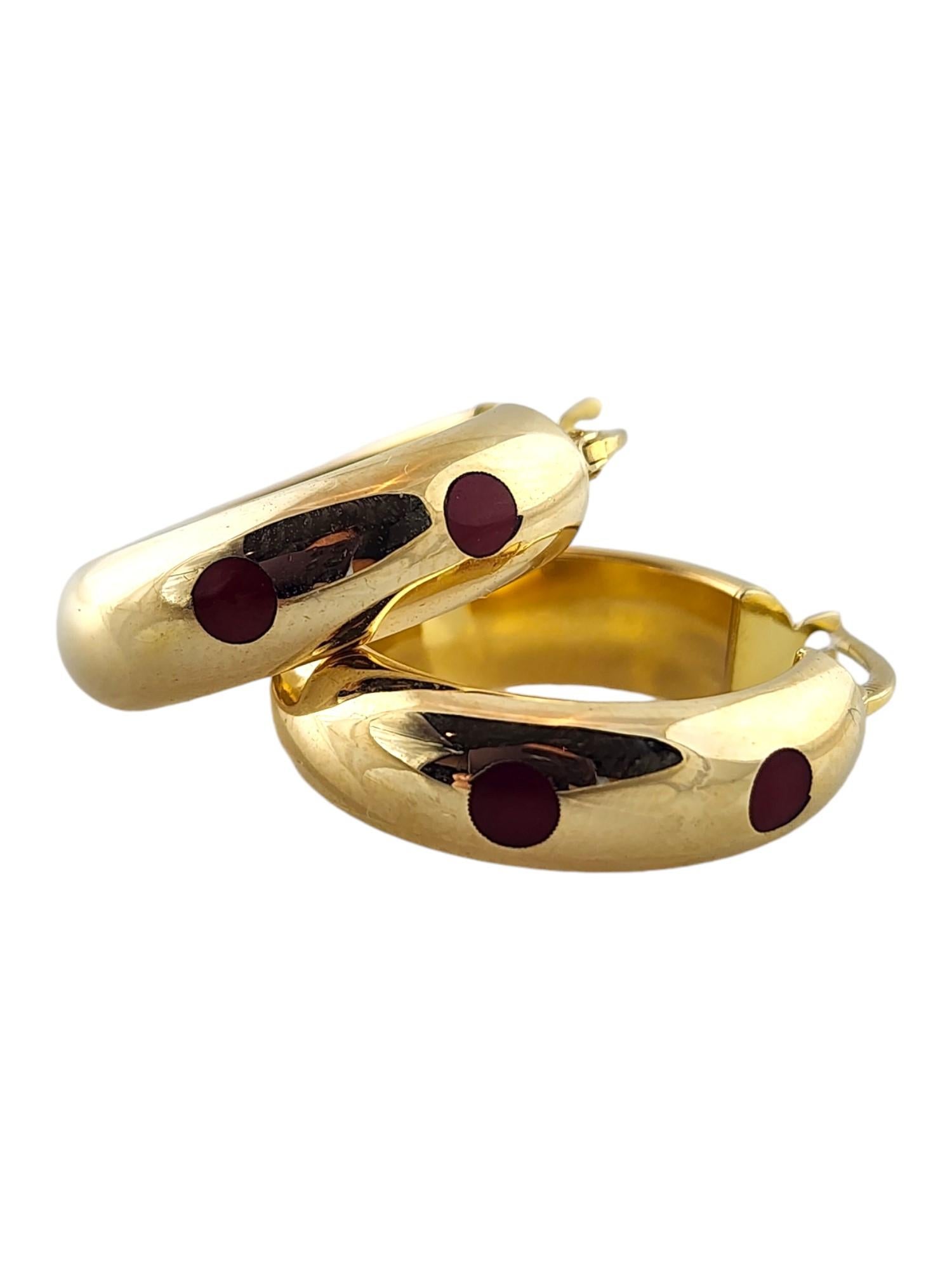 Créoles en or jaune 14 carats n° 15869 en vente 2