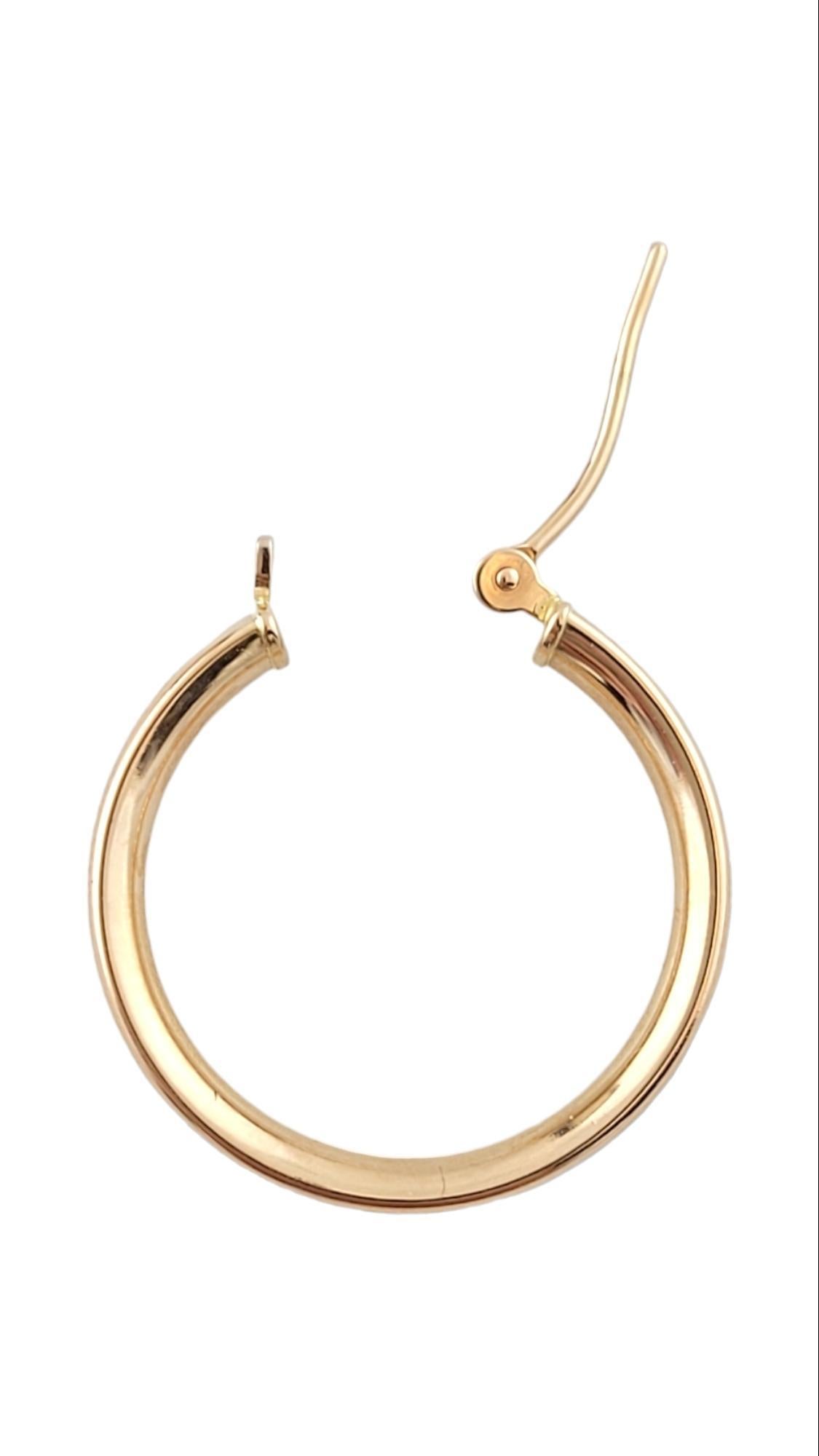 Women's 14K Yellow Gold Hoop Earrings #15901 For Sale