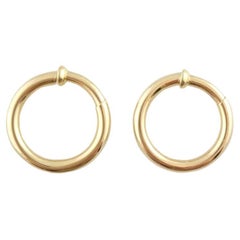 14K Gelbgold Creolen #16065 Ohrringe