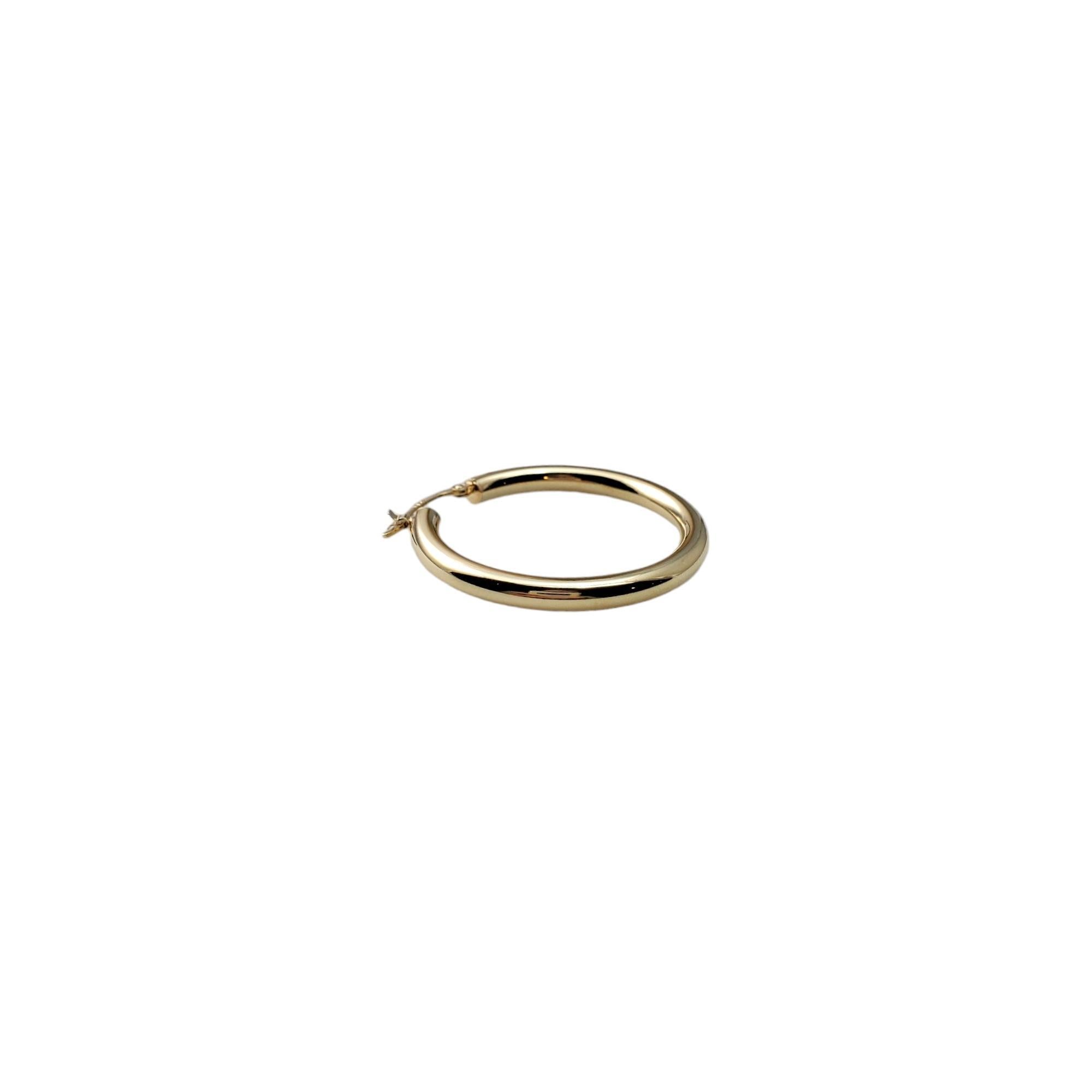 Women's 14K Yellow Gold Hoop Earrings #16663 For Sale