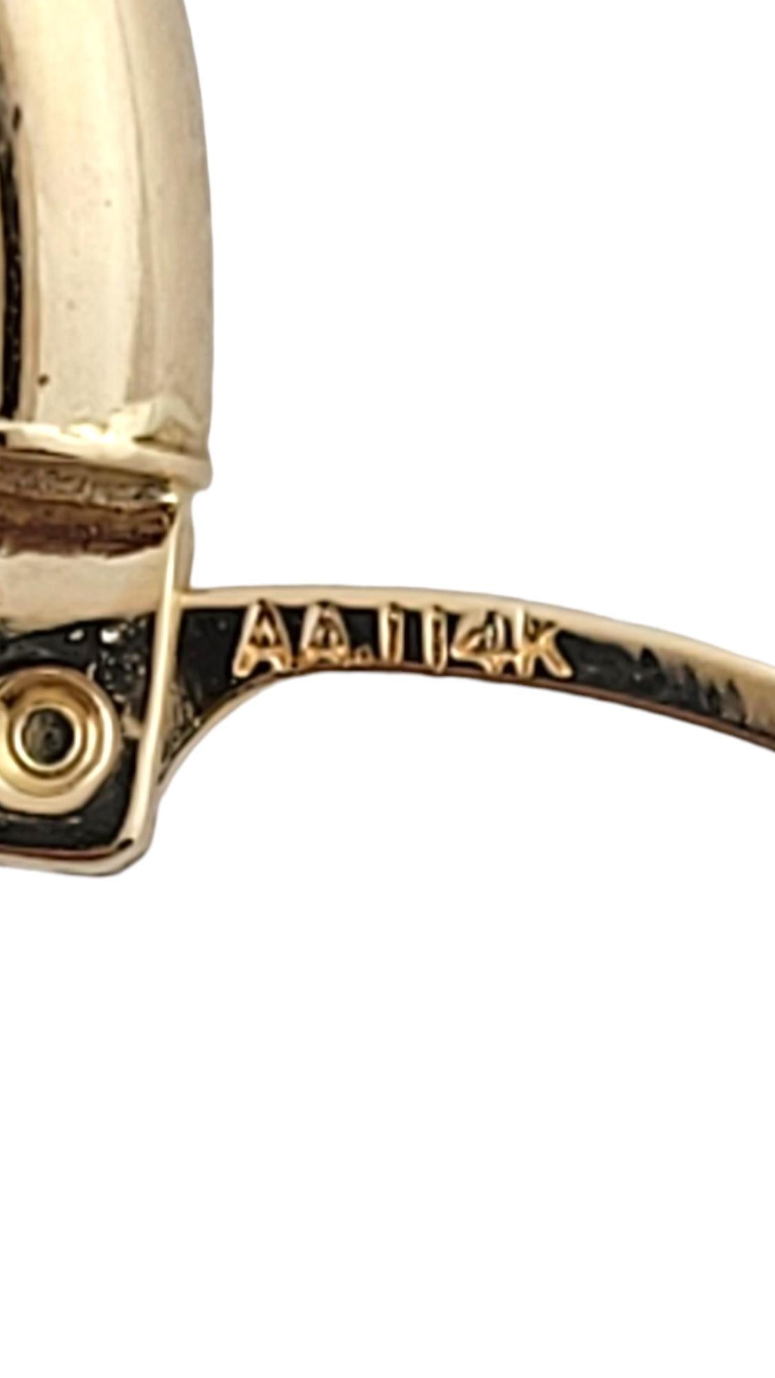 14K Gelbgold Creolen #17379 Creolen 1