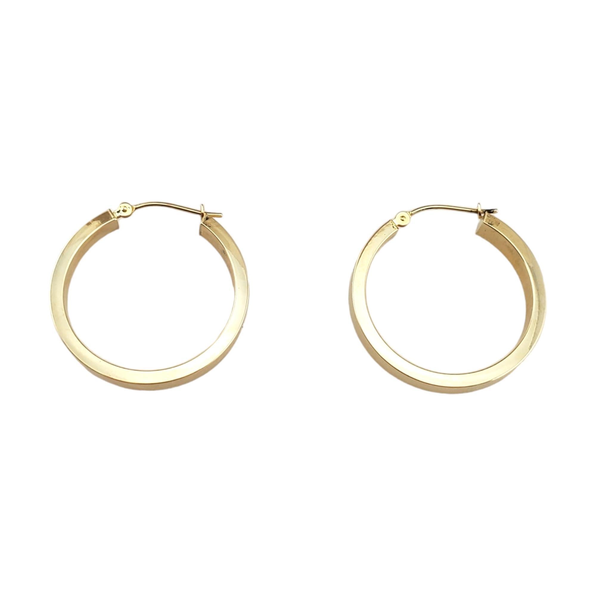 Women's 14K Yellow Gold Hoop Earrings #17943 For Sale