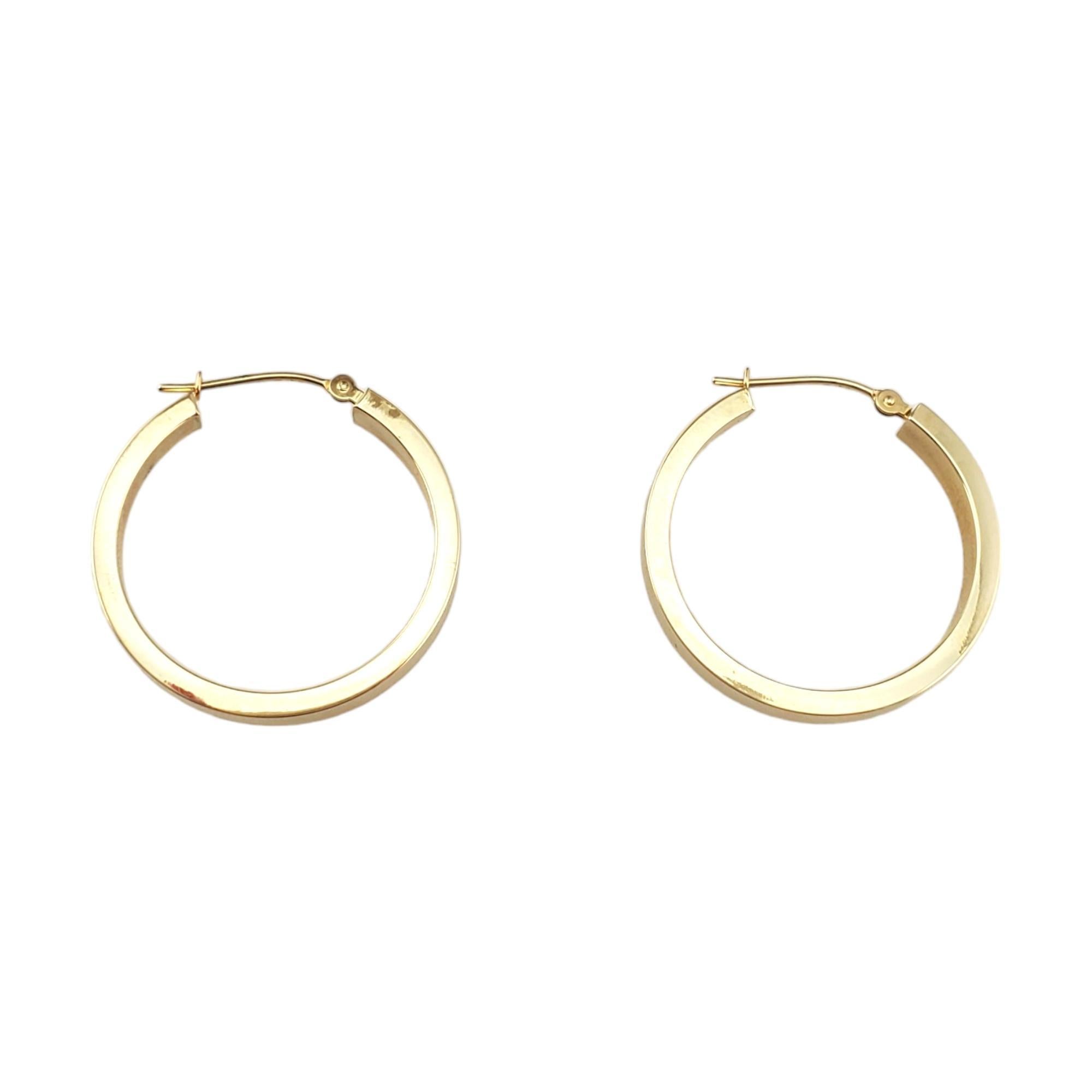 14K Yellow Gold Hoop Earrings #17943