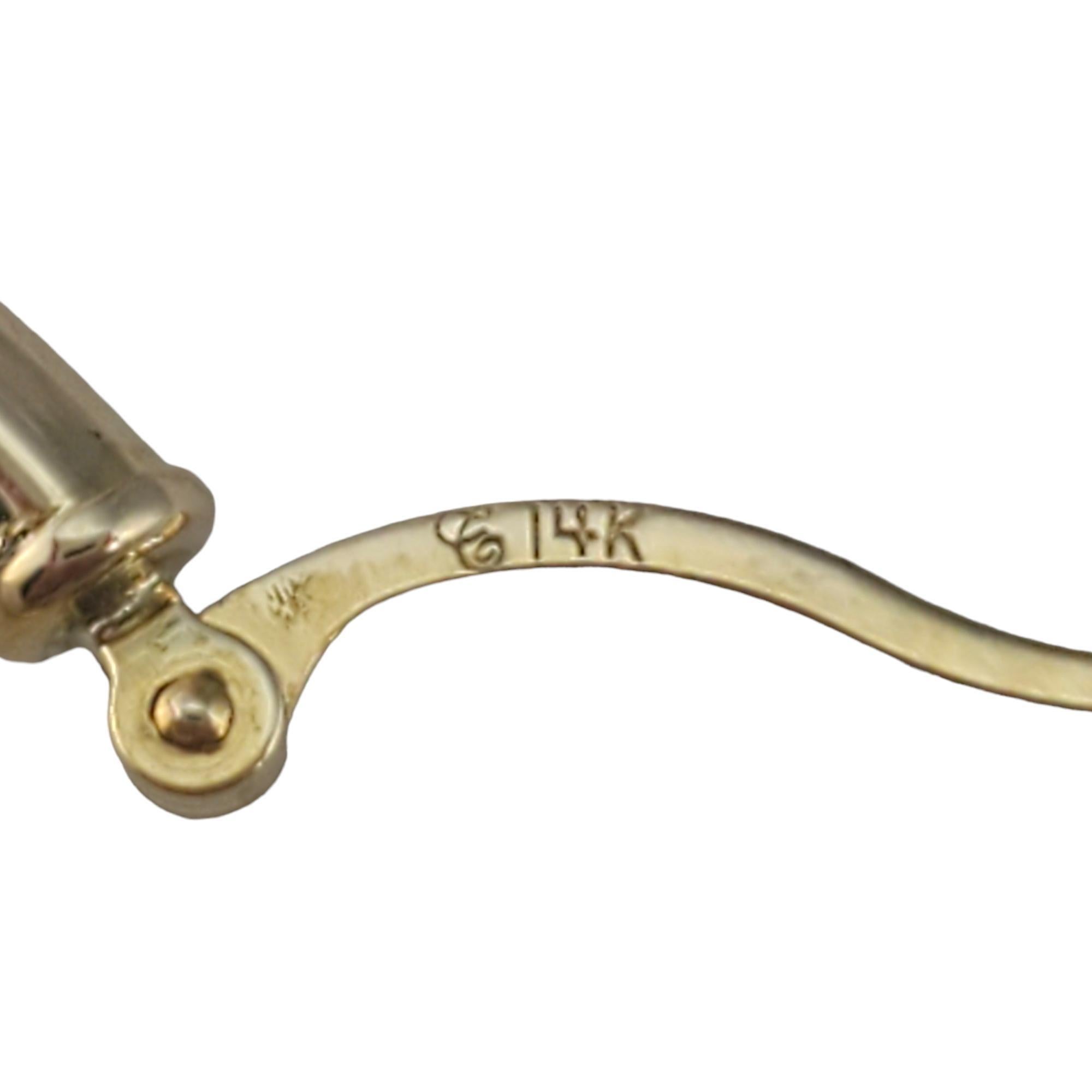 Donna Orecchini a cerchio in oro giallo 14K #17948 in vendita