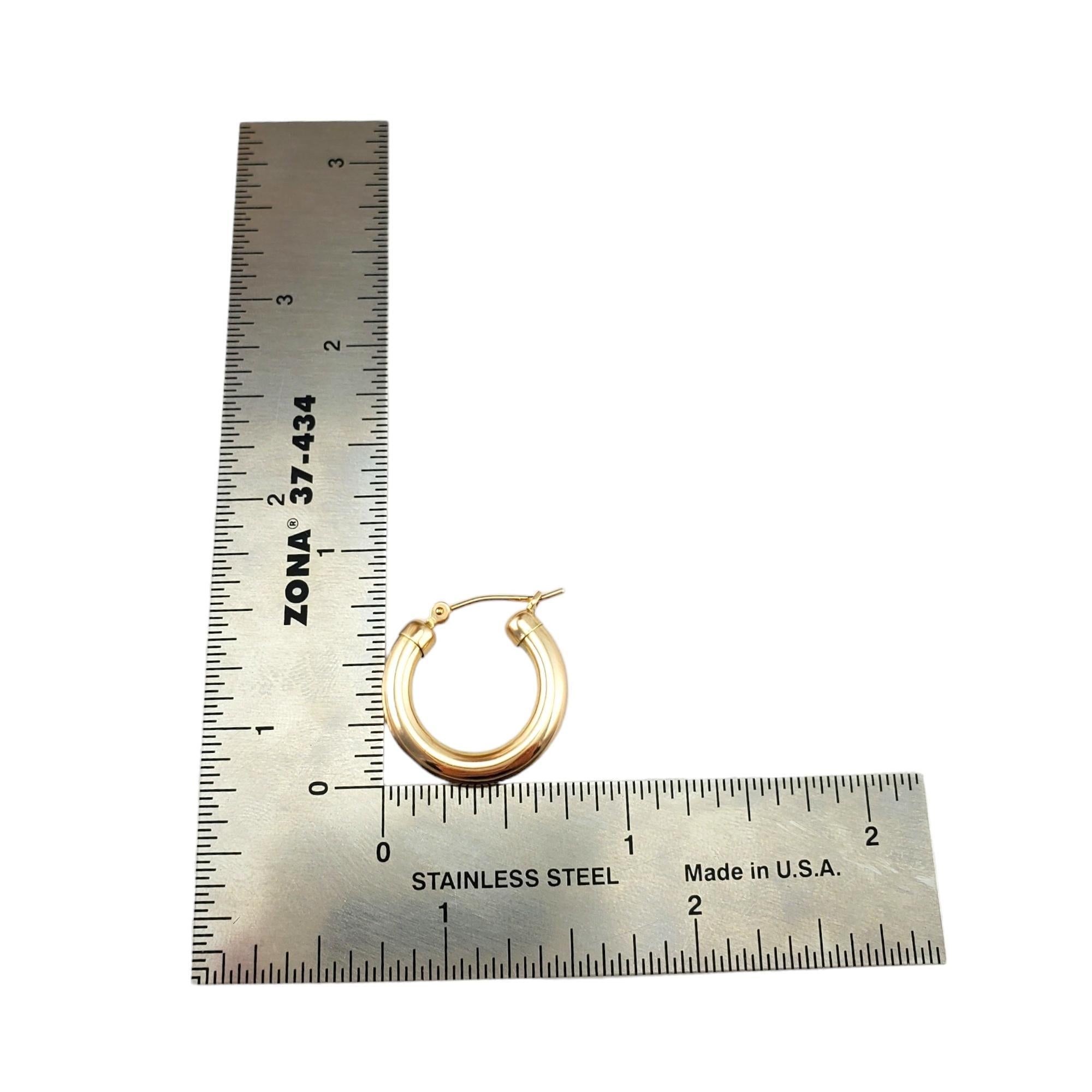 Créoles en or jaune 14 carats n°17954 en vente 1
