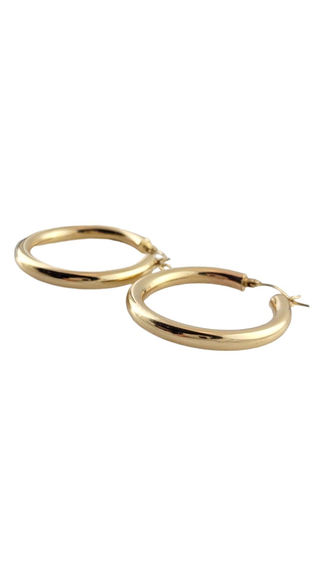 Women's 14K Yellow Gold Hoop Earrings #18173 For Sale