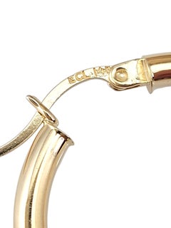 14K Yellow Gold Hoop Earrings #21749