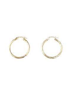 14K Yellow Gold Hoop Earrings #21757