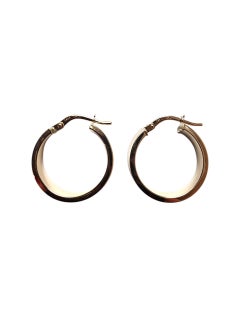 Pendientes de aro de oro amarillo de 14 quilates #22792
