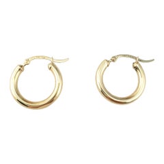 14K Yellow Gold Hoop Earrings #24295