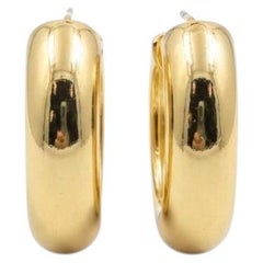 14K Gelbgold Reif-Ohrringe #25084